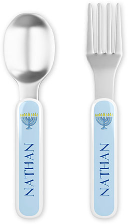Fork and Spoon Utensil Sets by Kelly Hughes Designs (Hanukkah) Fork and Spoon Utensil Sets by Kelly Hughes Designs (Hanukkah)