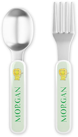 Fork and Spoon Utensil Sets by Kelly Hughes Designs (Safari)