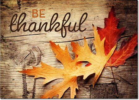 Thanksgiving Greeting Cards by Birchcraft Studios - Be Thankful