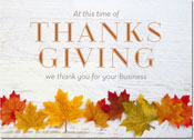 Thanksgiving Greeting Cards by Birchcraft Studios - Fall Leaf Line-up