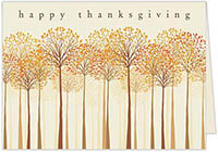 Thanksgiving Greeting Cards by Carlson Craft - Thankful Trees
