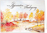 Thanksgiving Greeting Cards by Carlson Craft - Watercolor Thanksgiving