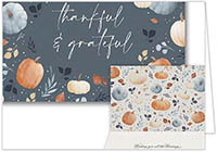 Thanksgiving Greeting Cards by Carlson Craft - Pumpkin Thanks