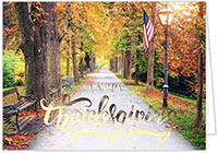 Thanksgiving Greeting Cards by Carlson Craft - Autumn Patriotism