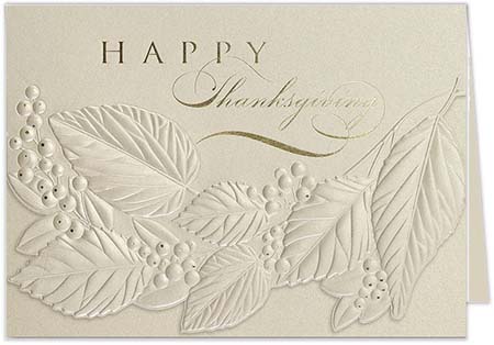 Thanksgiving Greeting Cards by Carlson Craft - Thanksgiving Elegance Thanksgiving Greeting Cards by Carlson Craft - Thanksgiving Elegance