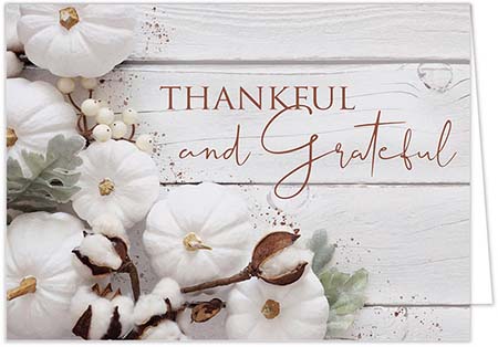 Thanksgiving Greeting Cards by Carlson Craft - Rustic Thankfulness Thanksgiving Greeting Cards by Carlson Craft - Rustic Thankfulness