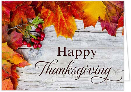 Thanksgiving Greeting Cards by Carlson Craft - Beauty of Fall Thanksgiving Greeting Cards by Carlson Craft - Beauty of Fall