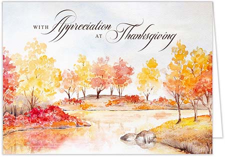 Thanksgiving Greeting Cards by Carlson Craft - Watercolor Thanksgiving Thanksgiving Greeting Cards by Carlson Craft - Watercolor Thanksgiving