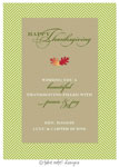 Take Note Designs - Fall/Thanksgiving Greeting Cards (Acorn Leaves & Green Tweed)