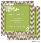 Take Note Designs - Fall/Thanksgiving Greeting Cards (Pine Cones and Tweed in Green)