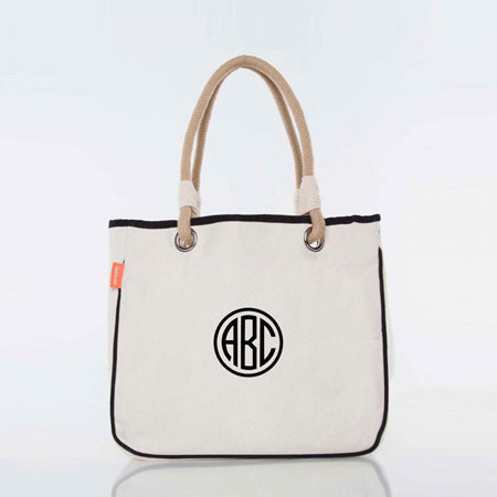 Rope Totes by CB Station (Black Trim) Rope Totes by CB Station (Black Trim)