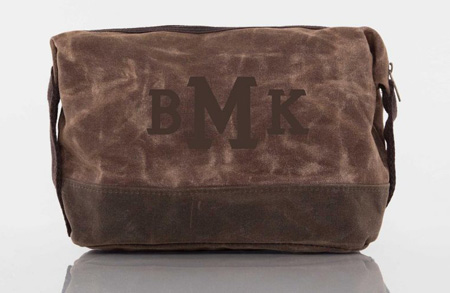 Khaki Waxed Dopp Kits by CB Station