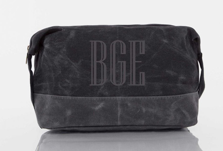 Black Waxed Dopp Kits by CB Station