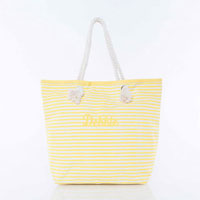 Knotted Rope Totes by CB Station (Yellow Striped)