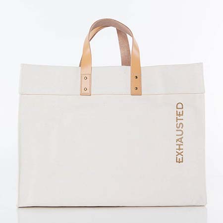 EXHAUSTED Advantage Tote Bags by CB Station