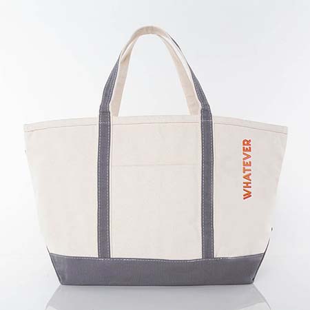 WHATEVER Medium Canvas Tote Bags by CB Station