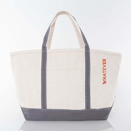 WHATEVER Medium Canvas Tote Bags by CB Station WHATEVER Medium Canvas Tote Bags by CB Station