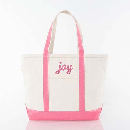 joy Medium Canvas Tote Bags by CB Station