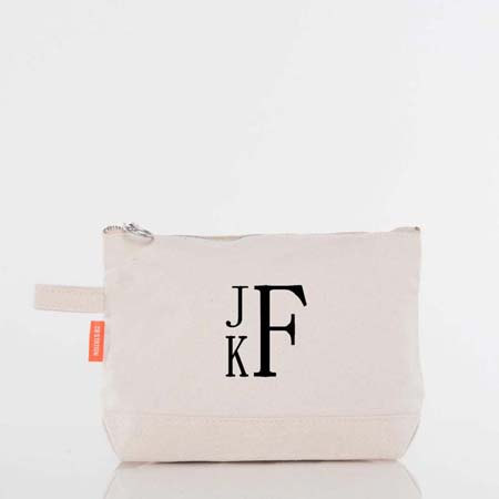 Natural Trimmed Makeup Bag by CB Station