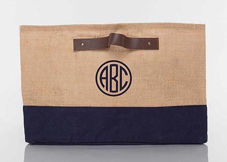 Jute & Navy Storage Tubs by CB Station
