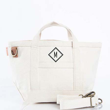 Natural Crossbody Canvas Zippered Tote Bags by CB Station Natural Crossbody Canvas Zippered Tote Bags by CB Station