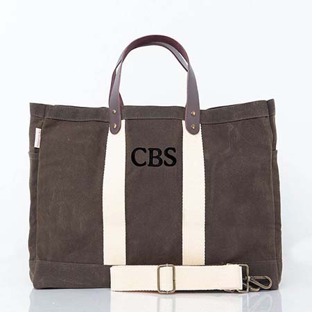 Olive Waxed Commute Tote Bags by CB Station