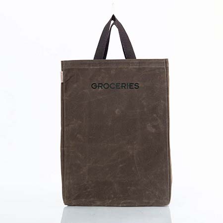 Olive Waxed Canvas Market Totes by CB Station