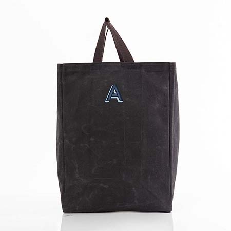 Black Waxed Canvas Market Totes by CB Station