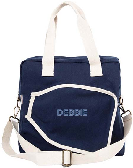 Navy Trimmed Pickleball Bag by CB Station Navy Trimmed Pickleball Bag by CB Station