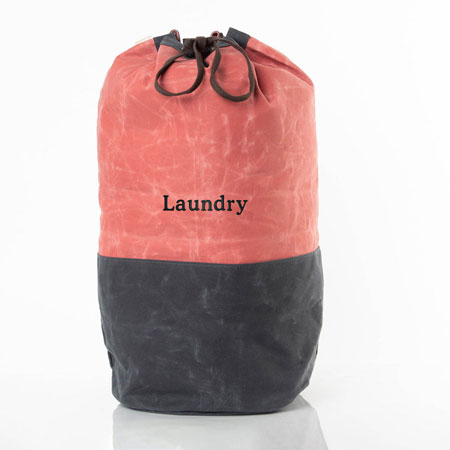 Nautical Red Waxed Laundry Duffels by CB Station