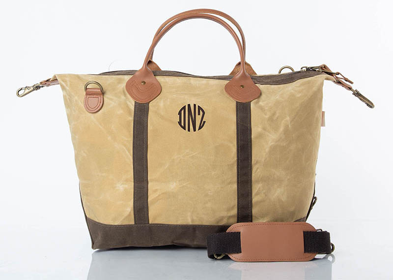 Bone Waxed Zippered Weekender Tote Bags by CB Station