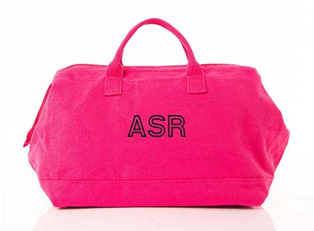 Solid Pink Recycled Zippered Handbags by CB Station