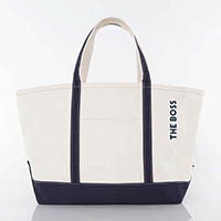 THE BOSS Large Canvas Tote Bags by CB Station