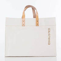 EXHAUSTED Advantage Tote Bags by CB Station