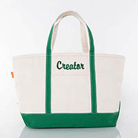 Creator Large Canvas Tote Bags by CB Station