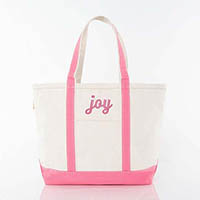 joy Medium Canvas Tote Bags by CB Station