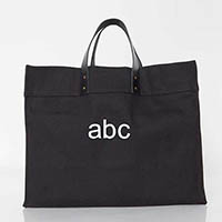Solid Black Advantage Tote Bags by CB Station