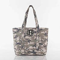 Modern Camo Canvas Zippered Tote Bags by CB Station