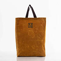 Yellow Waxed Canvas Market Totes by CB Station
