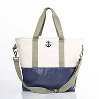 Navy Adventure Tote Bags by CB Station
