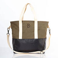 Black & Emerald Adventure Tote Bags by CB Station