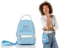 Sky Blue Motion Crossbody Bags by CB Station