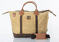 Bone Waxed Zippered Weekender Tote Bags by CB Station