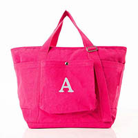 Solid Pink Recycled Canvas Zippered Weekenders by CB Station