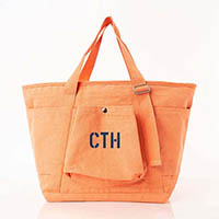 Orange Recycled Canvas Zippered Weekenders by CB Station