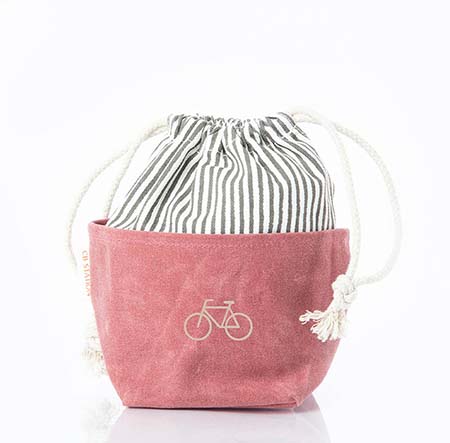 Red Small Stylish Waxed Canvas Bins by CB Station Red Small Stylish Waxed Canvas Bins by CB Station