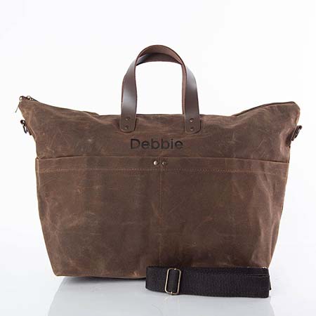 Khaki Waxed Traveler Totes by CB Station Khaki Waxed Traveler Totes by CB Station