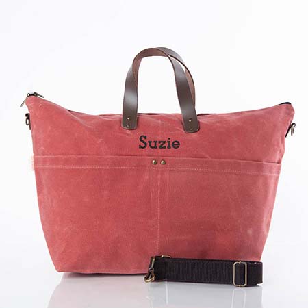 Nautical Red Waxed Traveler Totes by CB Station Nautical Red Waxed Traveler Totes by CB Station