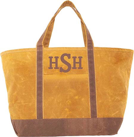 Yellow Waxed Large Classic Tote Bags by CB Station Yellow Waxed Large Classic Tote Bags by CB Station