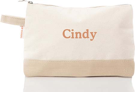 Safari Trimmed Makeup Bag by CB Station Safari Trimmed Makeup Bag by CB Station